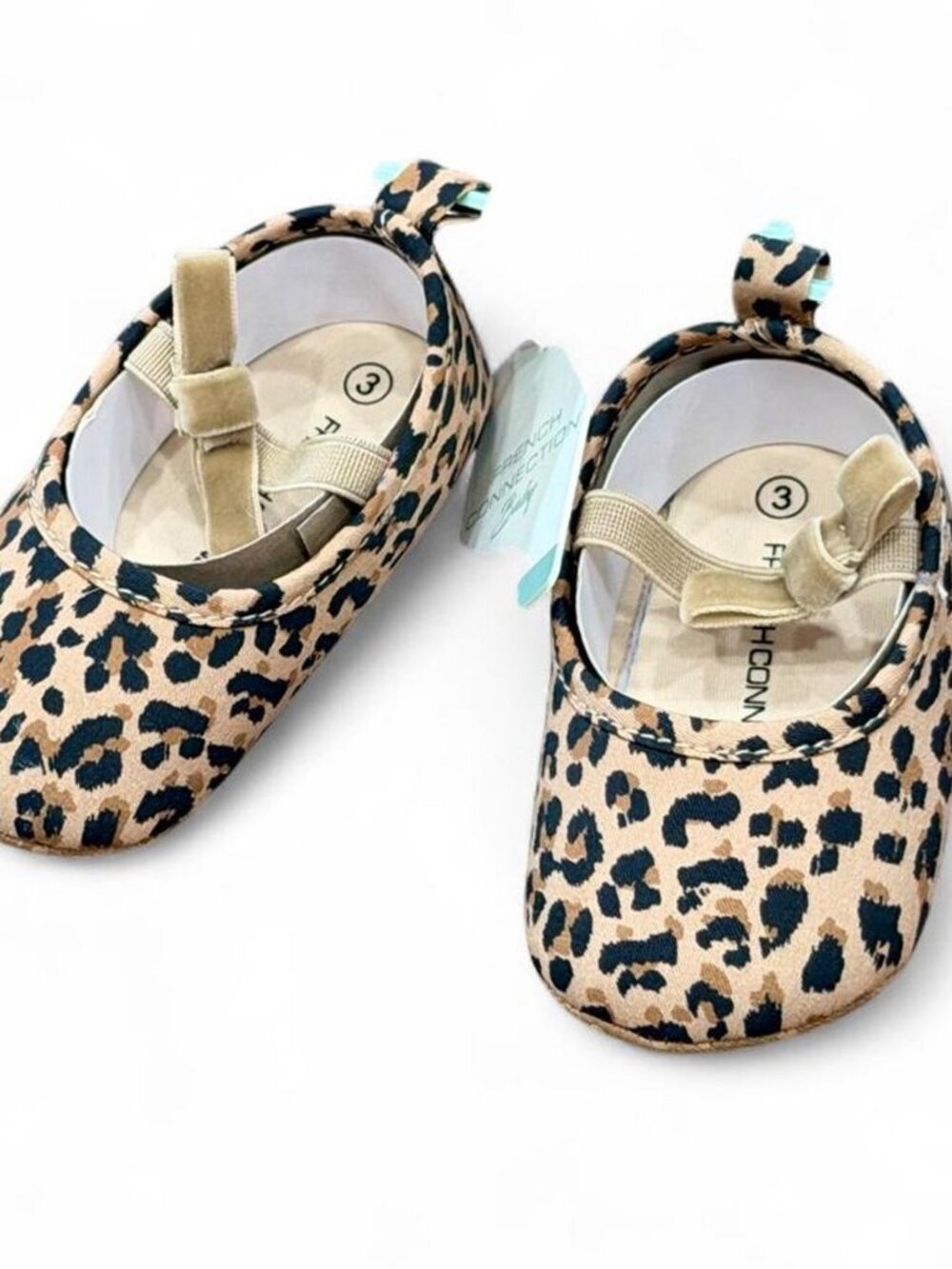 French Connection Leopard Print Baby Shoes NWT